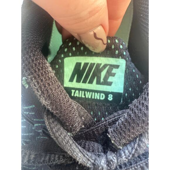 Nike Mens Air Max Tailwind 8 Print Running Sneakers Blue Green Size 11.5 - Picture 10 of 14